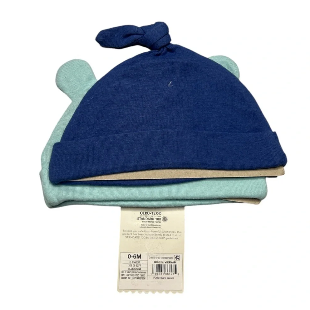 Cloud Island Cotton Hats For Newborn